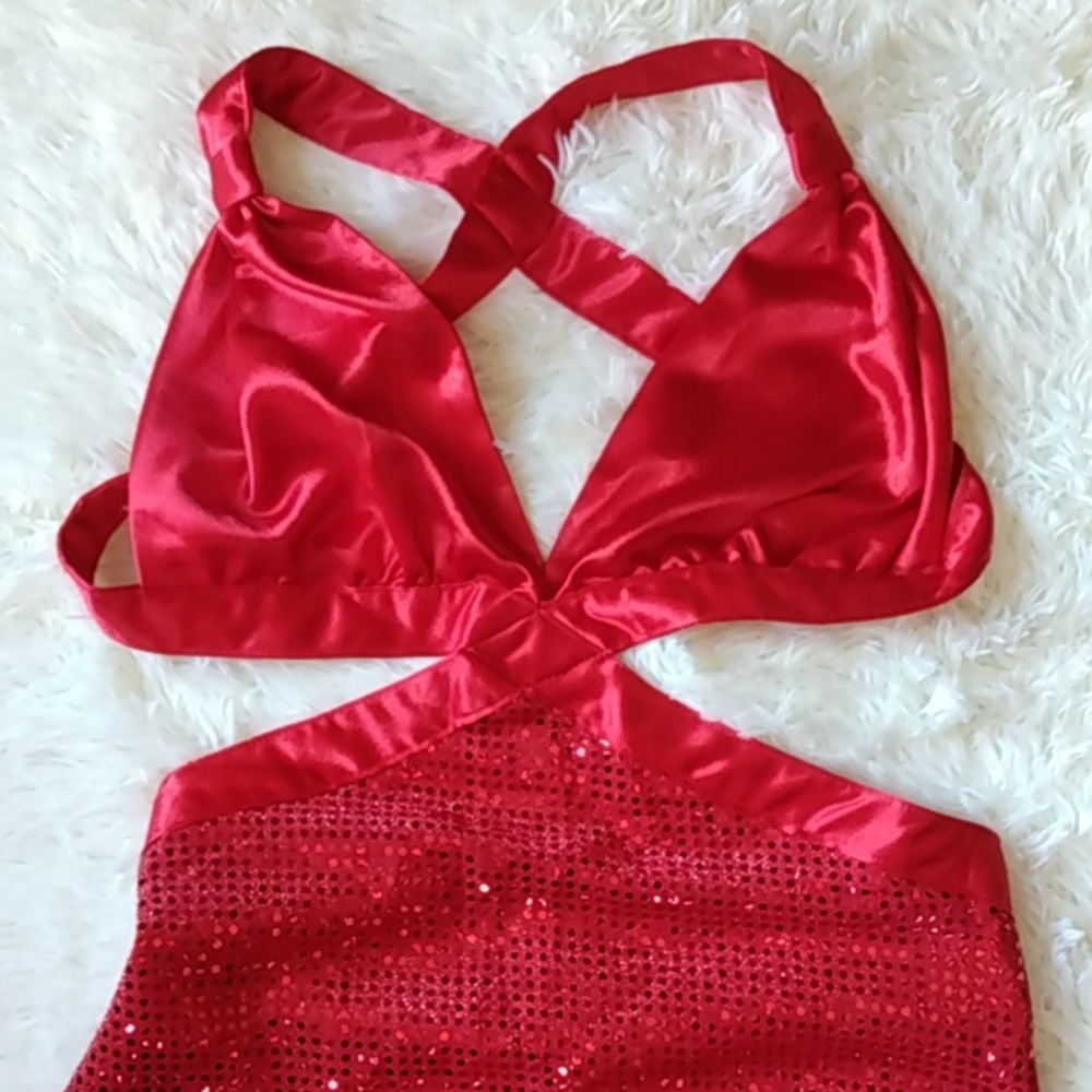 Ruby Red Sequin Dress - image 2